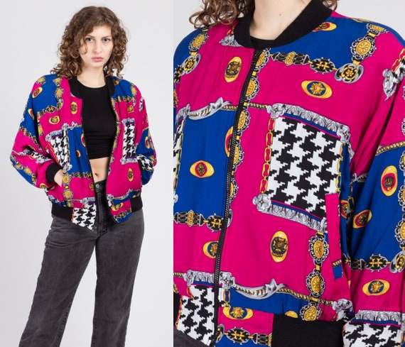 90s Baroque Bomber Windbreaker - Extra Large | Vin