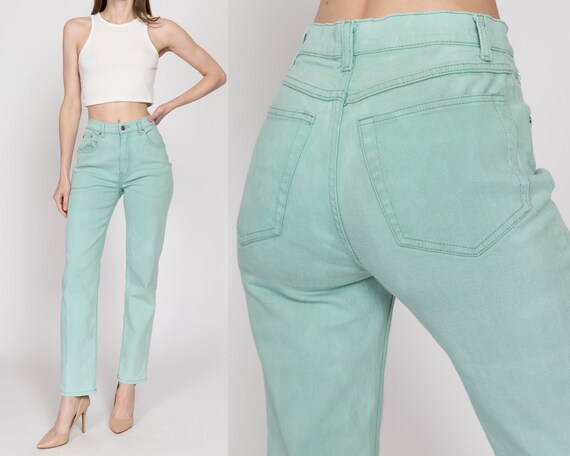 High waisted jeans with small pockets discount
