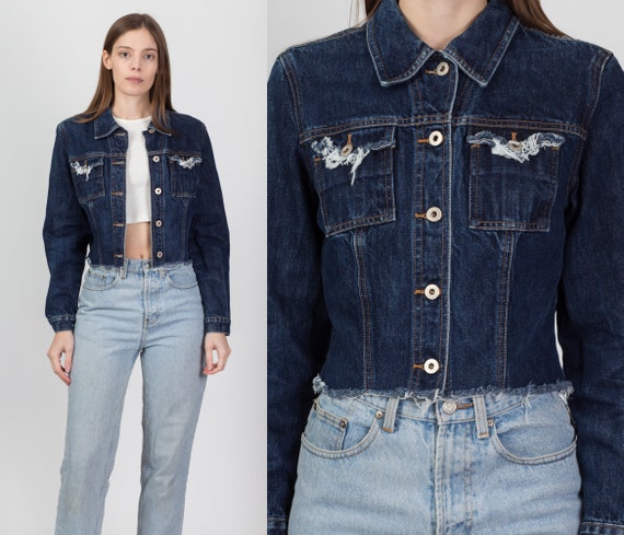 Guess denim jacket womens sales