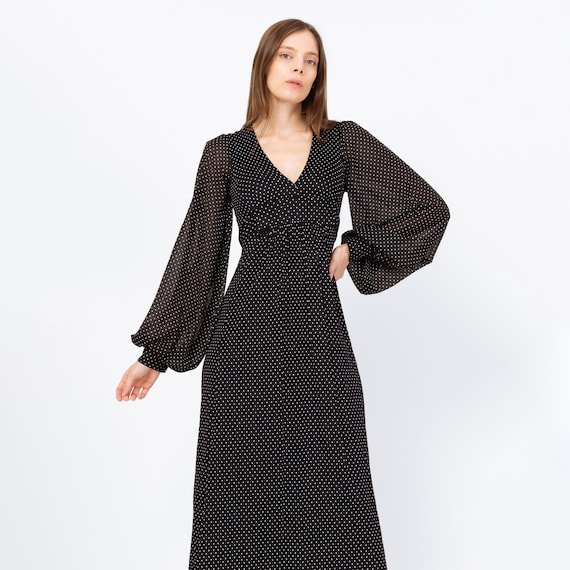 princess polly baby blue dress Lulus Sutton Swiss Dot Midi Dress in Black at Nordstrom, Size X-Small main image 0