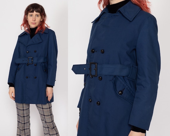 ジャケット・アウター ato DOUBLE BREASTED BELTED COAT AOWOFS Men's Double Breasted Trench Coat Stylish Slim Fit