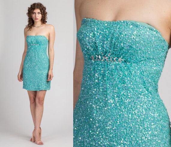 aqua mini dress - Gem