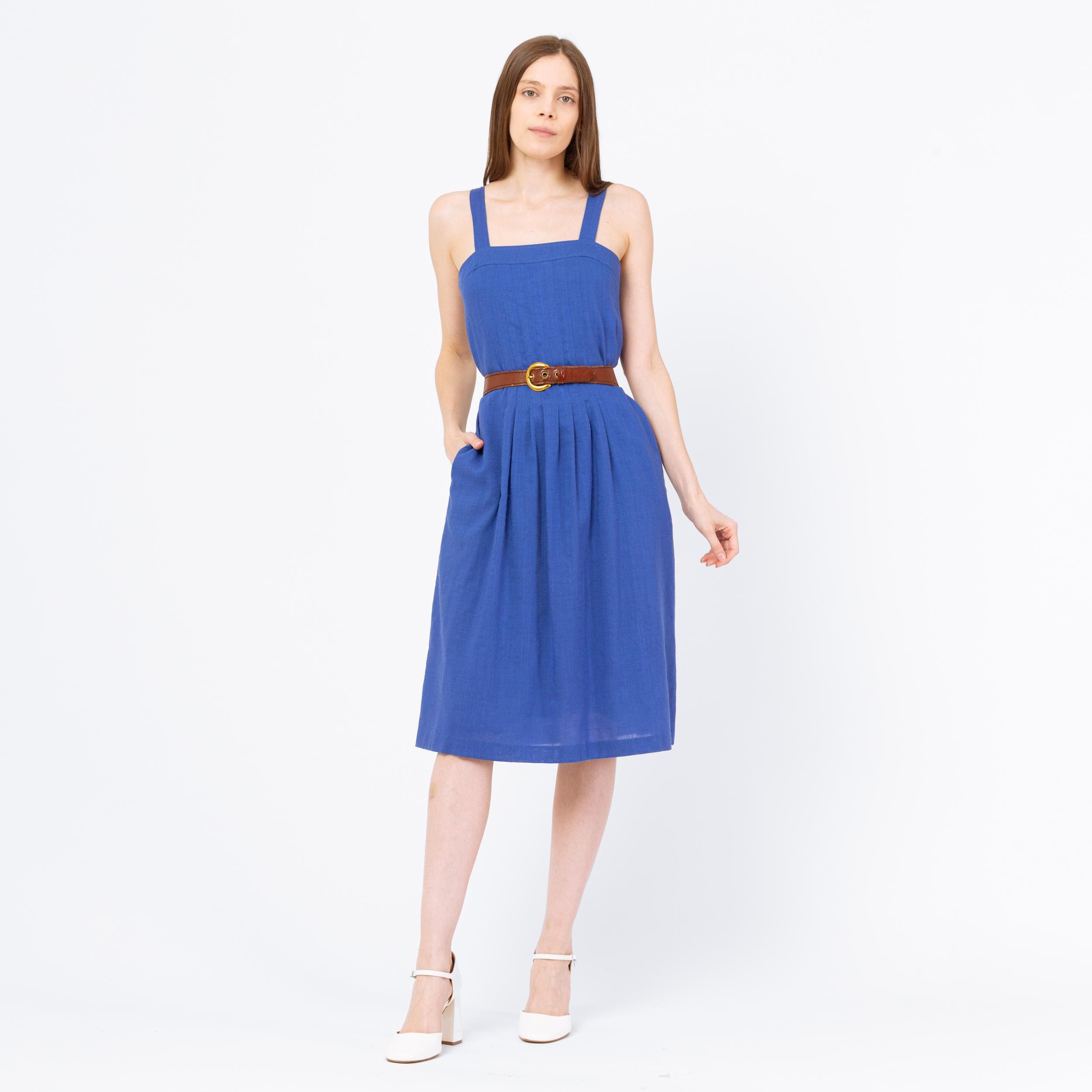 royal blue sun dresses Frejus Strapless Blue-Green Abstract Print Dress