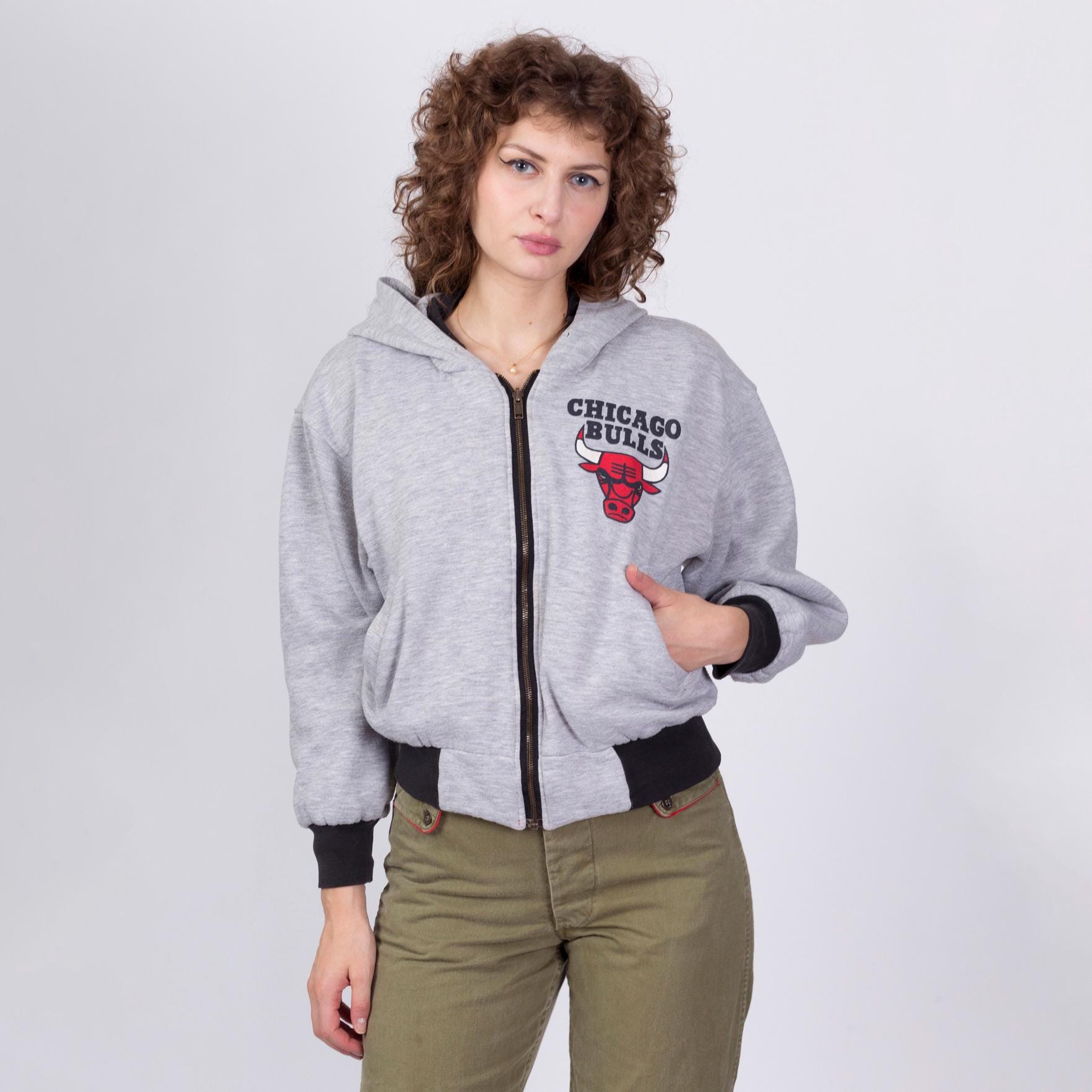 Chicago bulls grey hoodie online