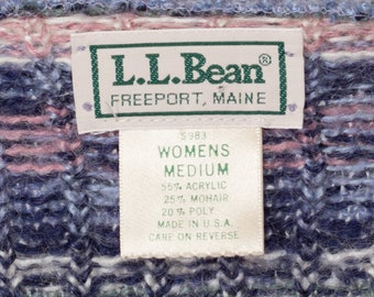 ミディアムサイズ 90年代 LL Bean パステル フェアアイル カーディガン 