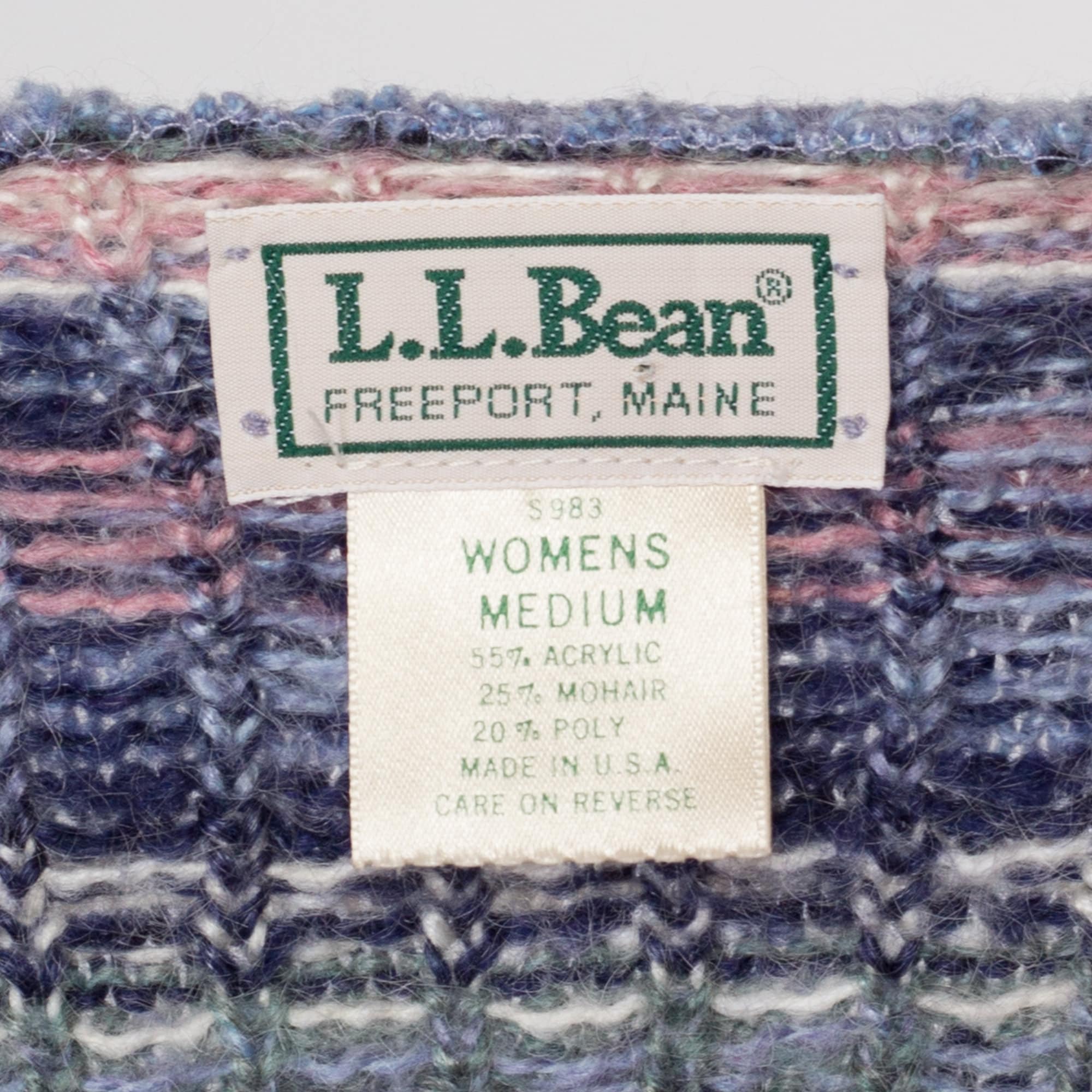 VTG Y2K LL BEAN 100 PERCENT WOOL FAIRISLE BEANIE MADE FREEPOT MAINE WOMANS SOLD! 90s L.L.Bean Puffin Jumper ♻️?? main image 2