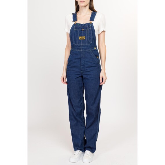60s 70s Washington Dee Cee Dark Wash Denim Overalls - Extra Small