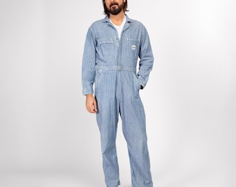 38M 1950s Hercules Nation-alls Herringbone Striped Workwear