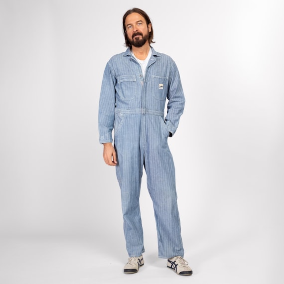 38M 1950s Hercules Nation-alls Herringbone Striped Workwear