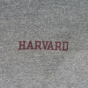 80s Harvard University Champion T Shirt Extra Large Vintage Heather Gray Graphic Collegiate Tee image 2