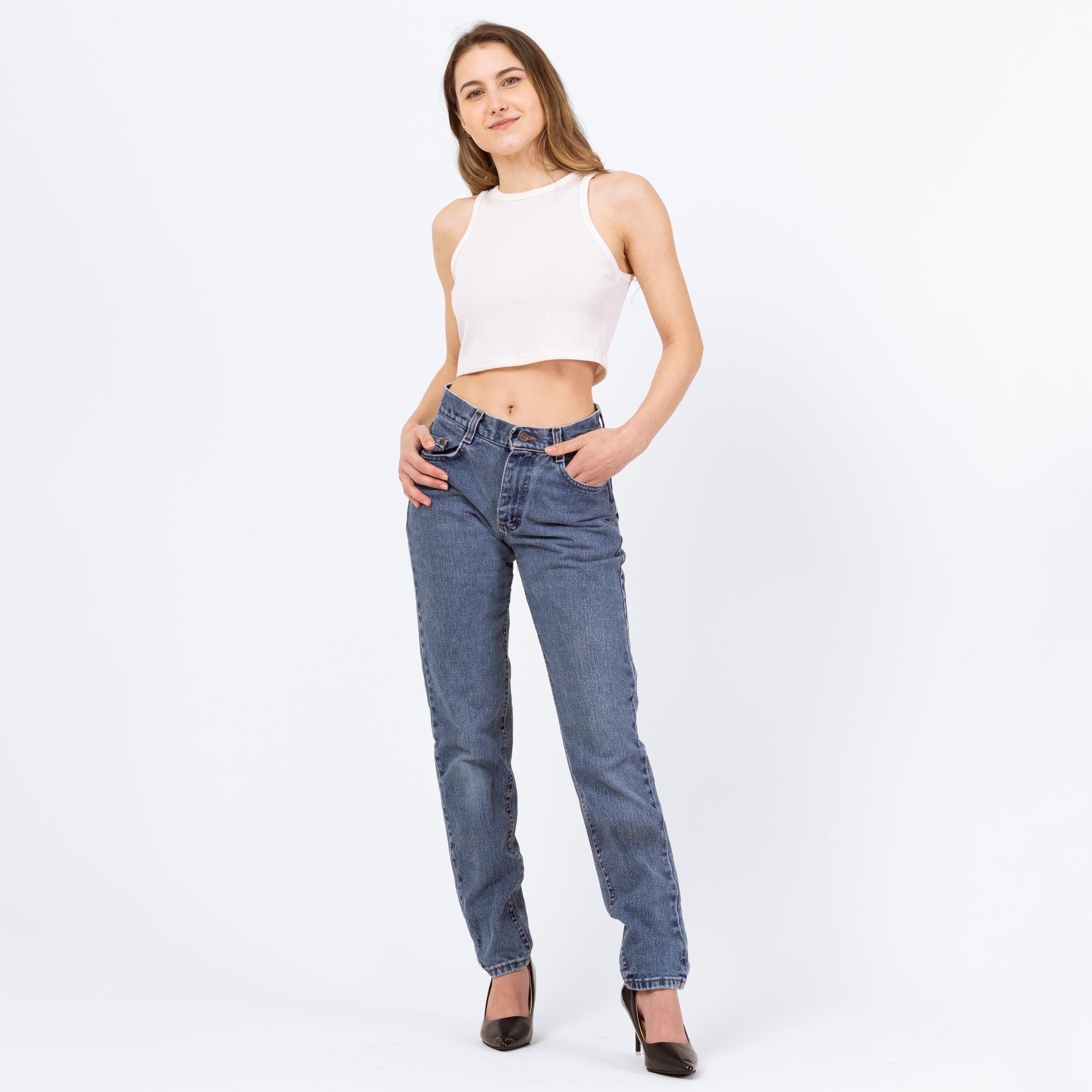 Vintage 90s Lee Mid Rise Stonewash Jeans - Extra Small | Grunge