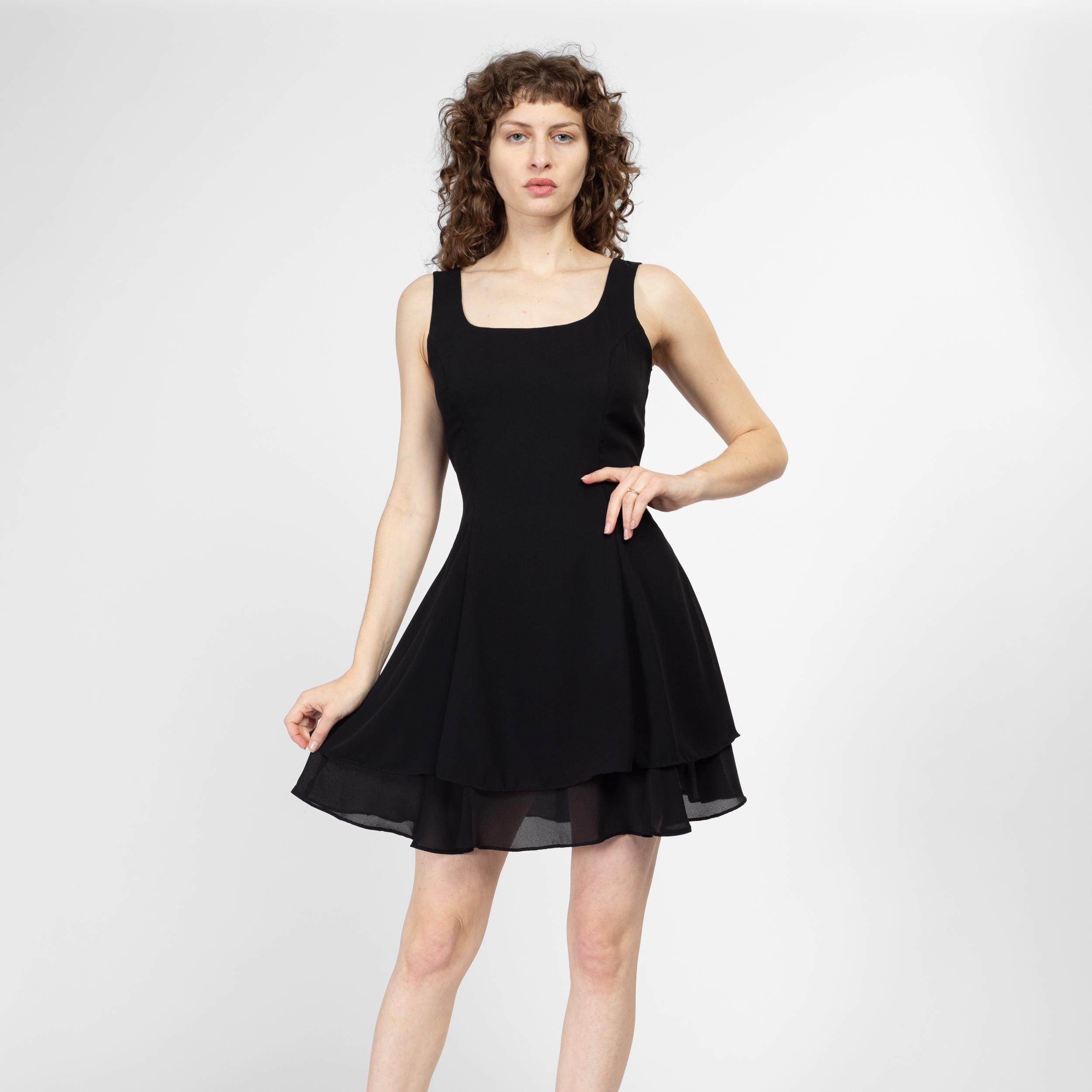 slim fit dress slacks Black Glittery Flare Hem Mini Dress-FINAL Sale Small | Women's Online Boutique | Boho Chic Style main image 1