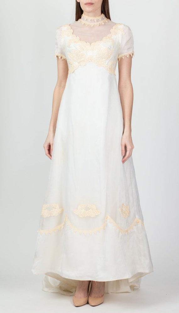 Vintage 70s William Cahill Wedding Gown, As Is Ex… - image 2