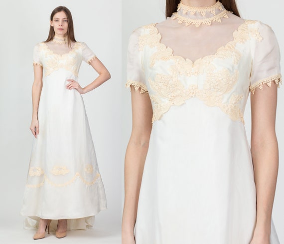 Vintage 70s William Cahill Wedding Gown, As Is Ex… - image 1