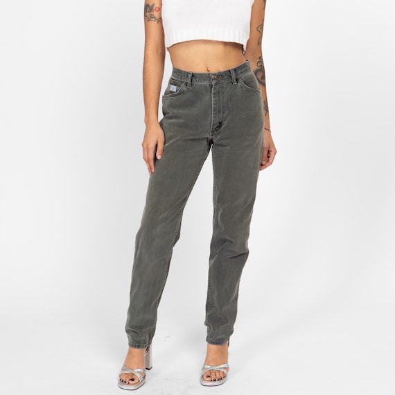 Vintage 90s Wrangler Sage Green Soft High Waisted Jeans Small