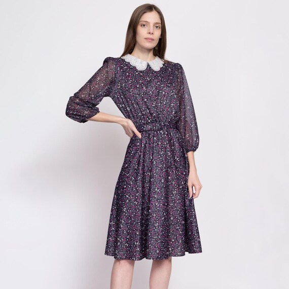 Gloria 70'S Floral Midi Dress
