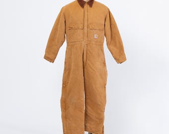 Vintage Men's Carhartt Duck Canvas Insulated Coveralls - Etsy