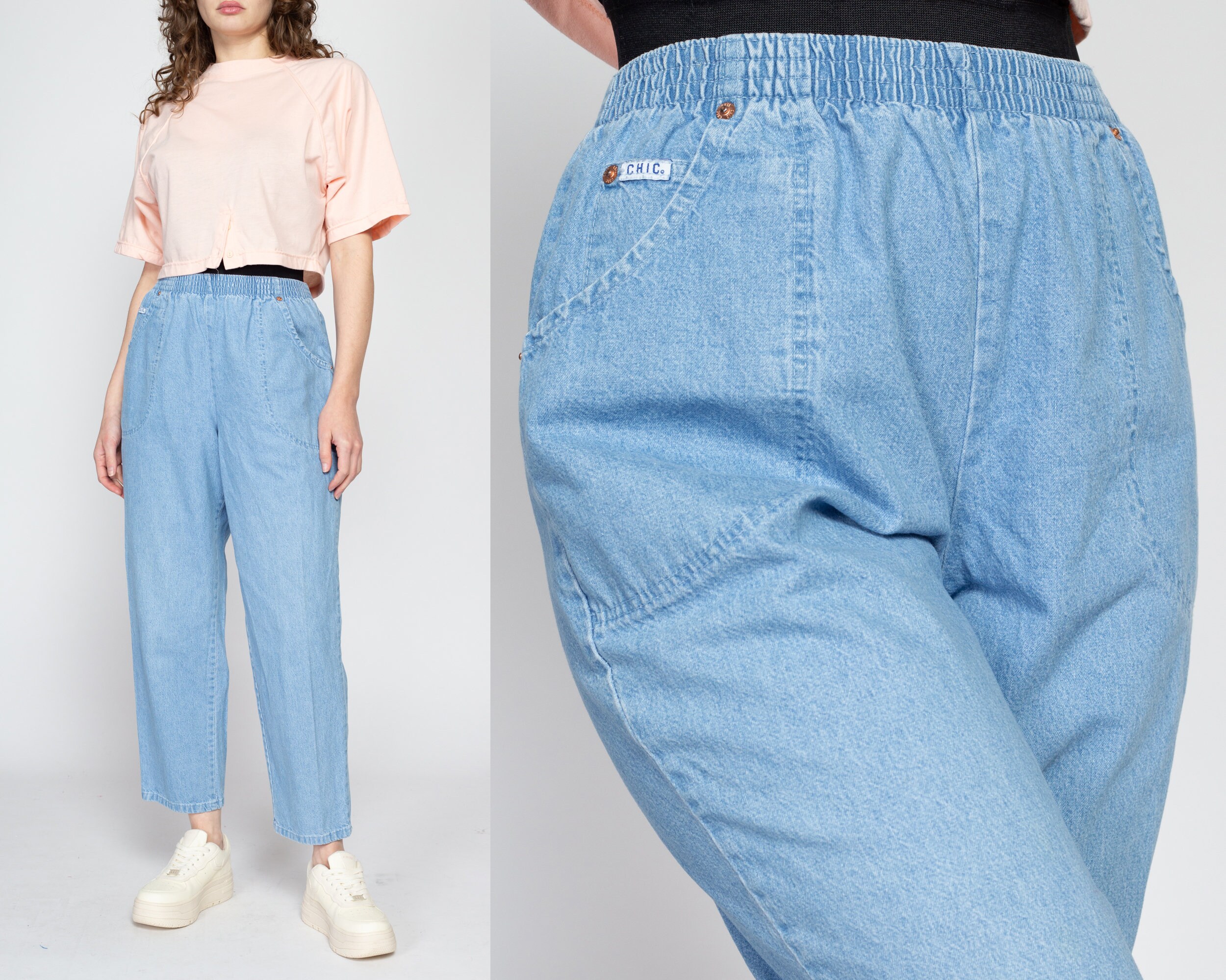 Elastic Waist Jeans 