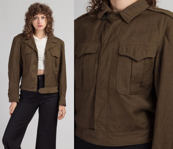 Vintage 1940s WWII Cropped Ike Army 