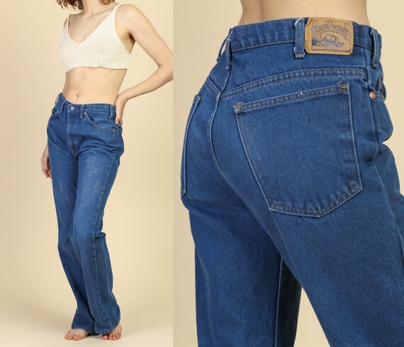 high waisted western jeans