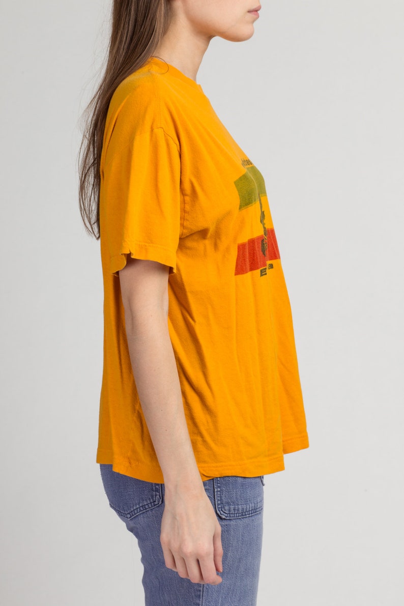 Vintage Ethiopian Flag T Shirt Extra Large 90s Yellow Lion OF Judah Graphic Tourist Tee