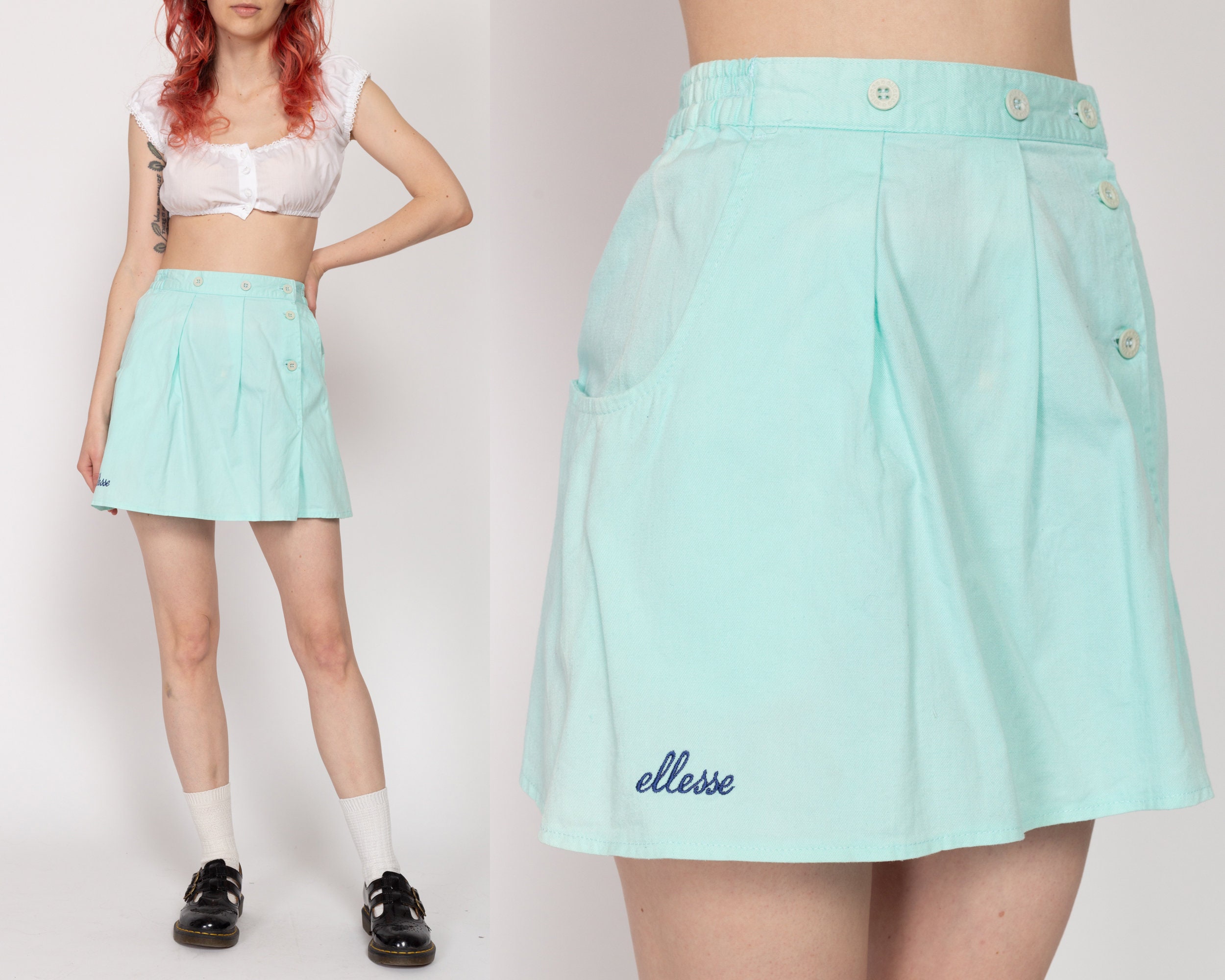 Ellesse tennis skirt with rainbow pleats hotsell