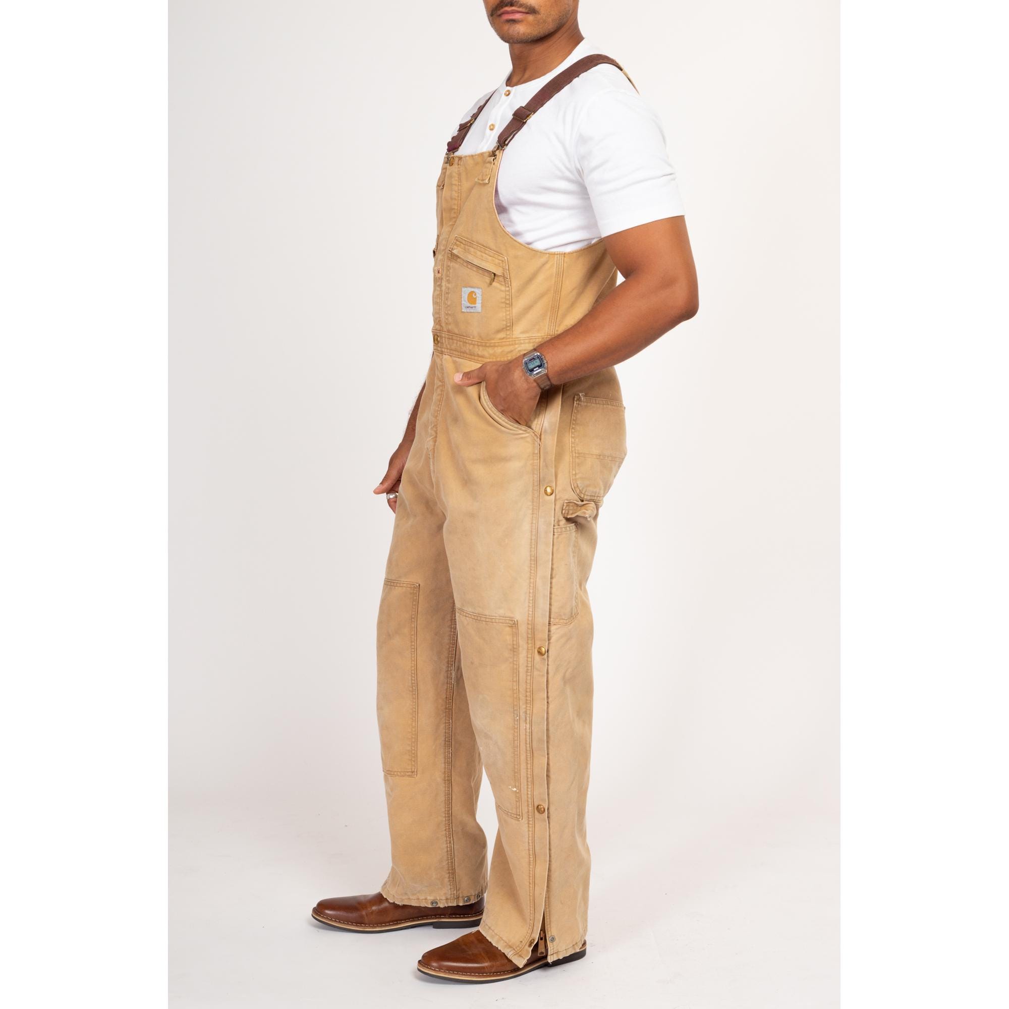 38x32 90s Carhartt Insulated Quilt Lined Overalls | Vintage
