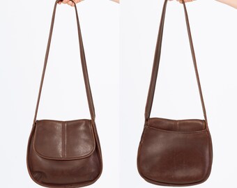 バッグ OLD COACH shoulder bag / Brown Vintage Coach Knapsac Style 9030 Pre Creed in Dark Brown