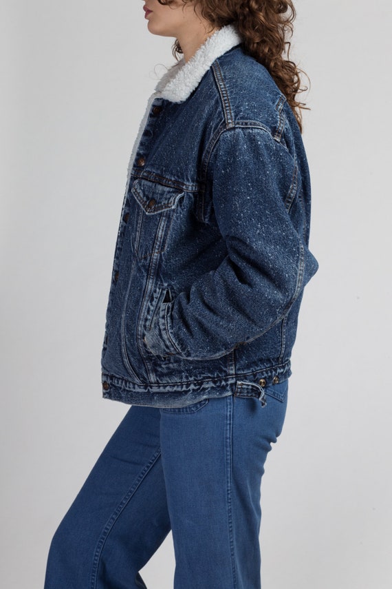 Vintage 80s Levis Sherpa Lined Acid Wash Denim Jacket, Size S/XS Distressed  USA Made - Etsy