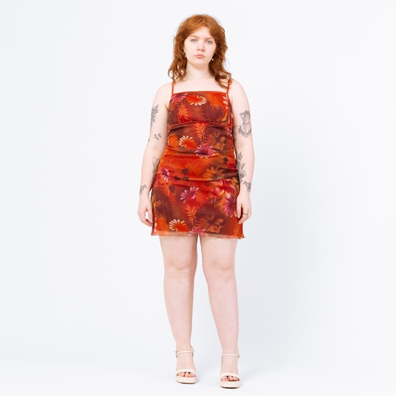 open lace back dress Harvey Orange