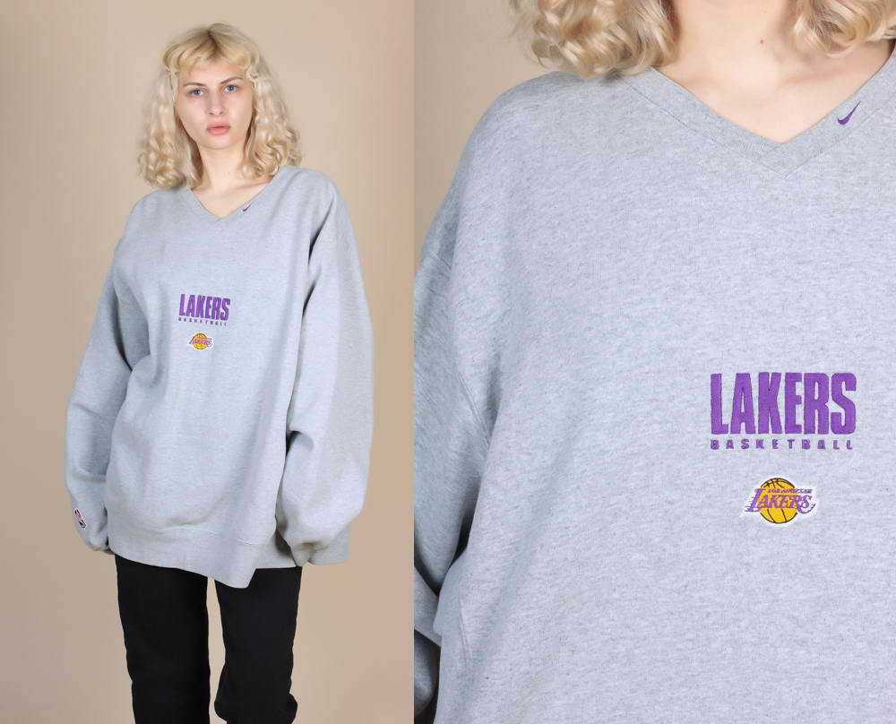 Womens Lakers Vintage Crew