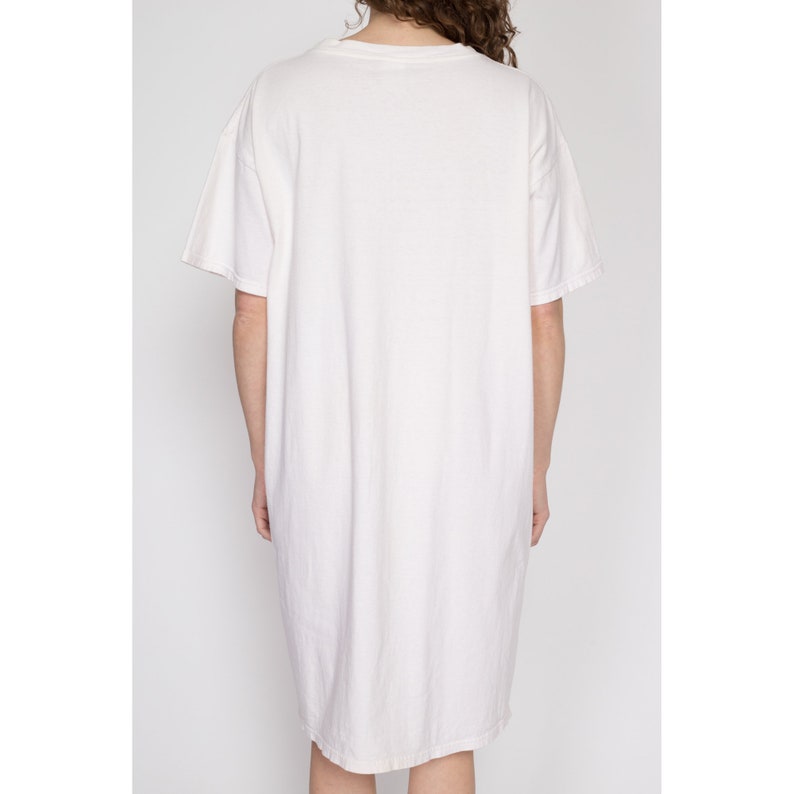 One Size 80s Aquarius Astrology Sleep Shirt Vintage Zodiac Sign Oversize Pajama T Shirt Dress image 5