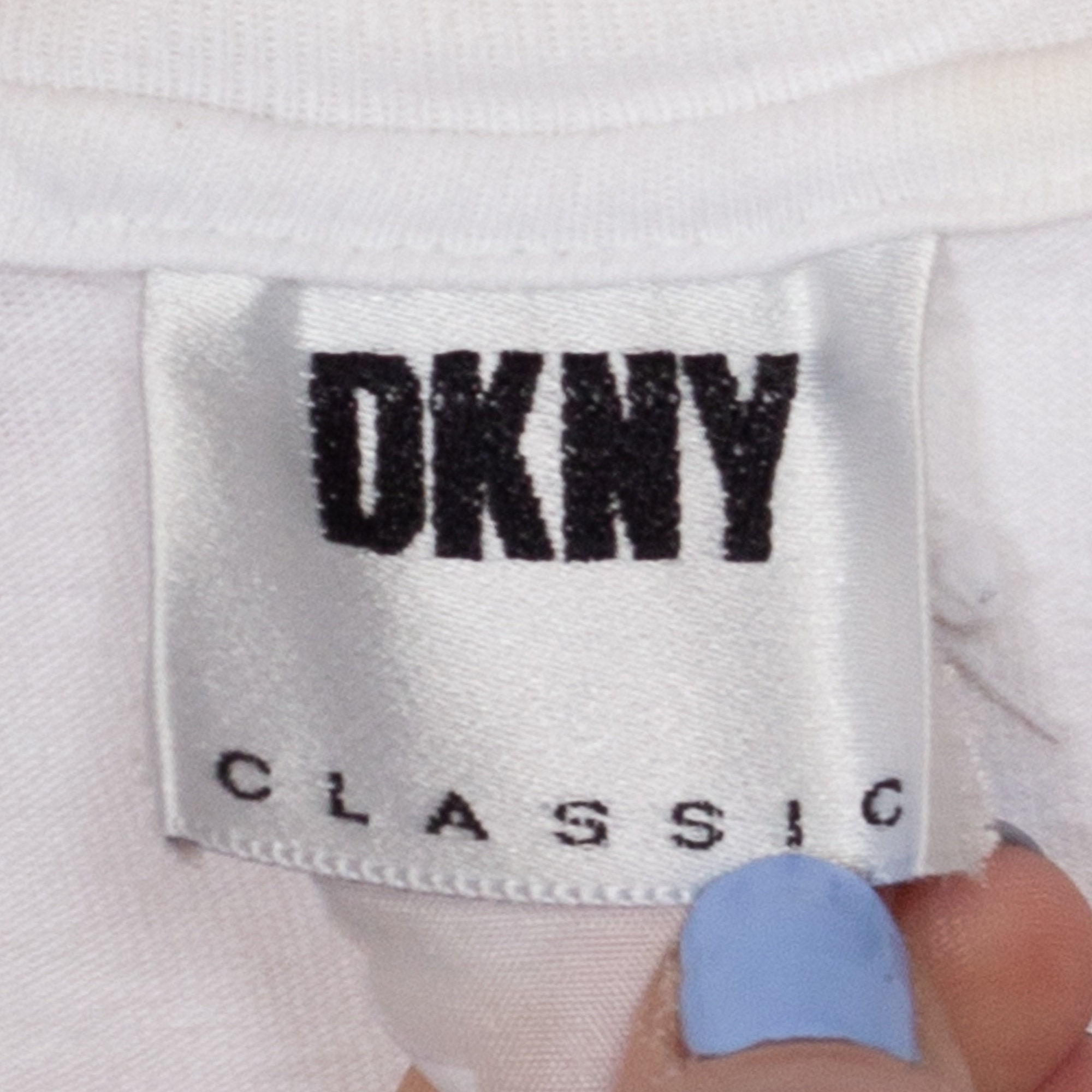 90s DKNY T Shirt - Extra Large | Vintage White Logo Graphic Tee - Etsy