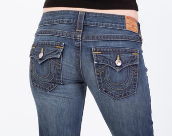 Vintage Y2K True Religion Becky Low Rise Bootcut Jeans - Medium