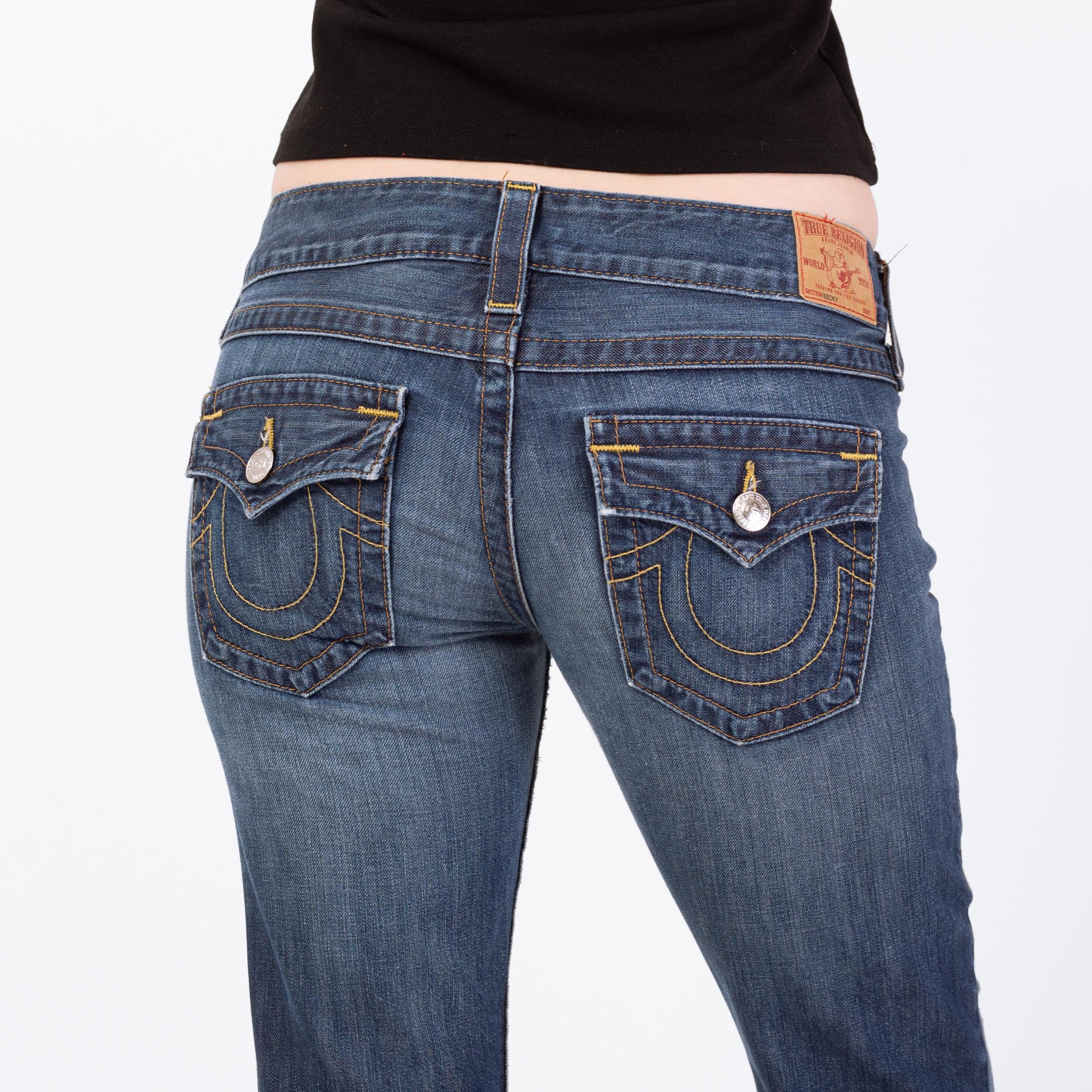 Vintage Y2K True Religion Becky Low Rise Bootcut Jeans - Medium