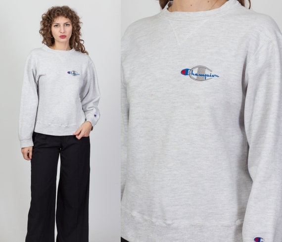 Vintage Champion Made in USA Grey V Stitch Sweatshirt Men's Small, Women's  Medium 90s Unisex Reverse Weave Plain Streetwear Pullover -  Canada