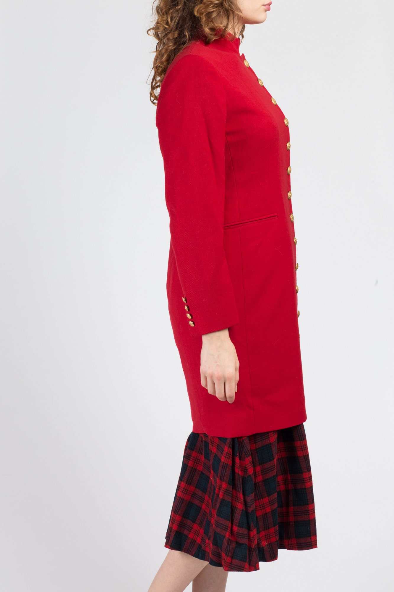 Vintage Ralph Lauren Red Longline Jacket Small to Medium Etsy