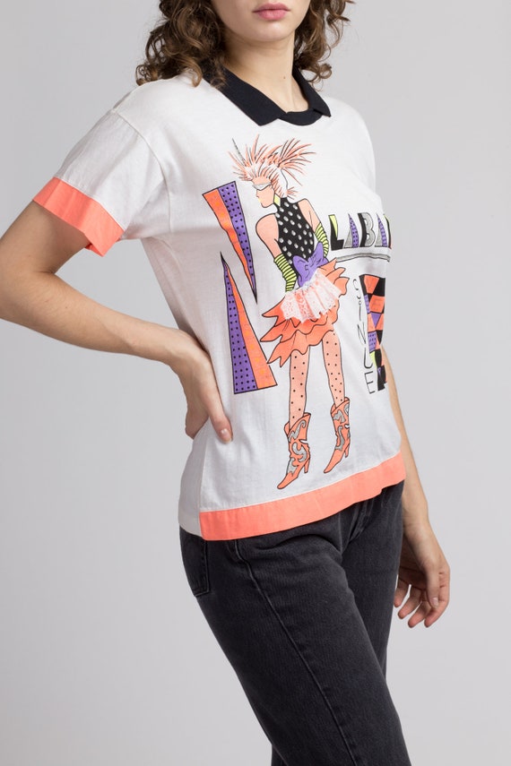 80s La Bamba Dance T Shirt Medium | Vintage Colla… - image 4