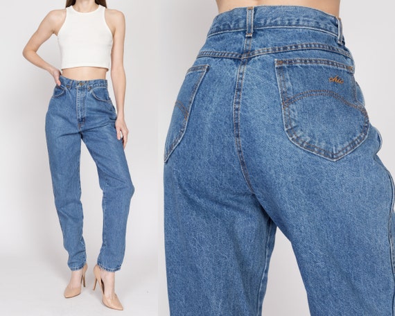 Small 80s Chic High Waisted Curvy Fit Mom Jeans 2… - image 1