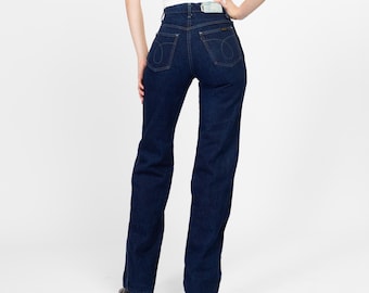 XS 70s Dee Cee Rappers Dark Wash Deadstock Jeans NWT | Vintage Denim Bootcut NOS Western Jeans