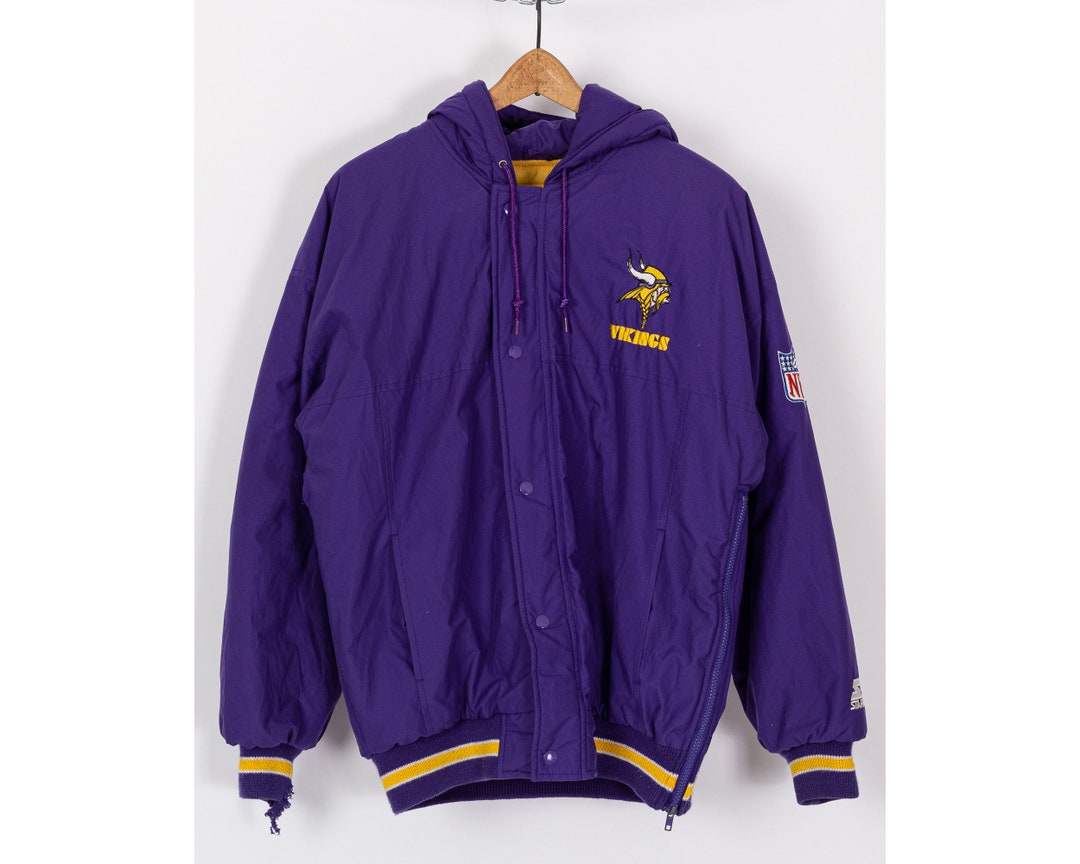 Vintage Starter 90's Minnesota Vikings Jacket Large NFL Vtg Made In Korea