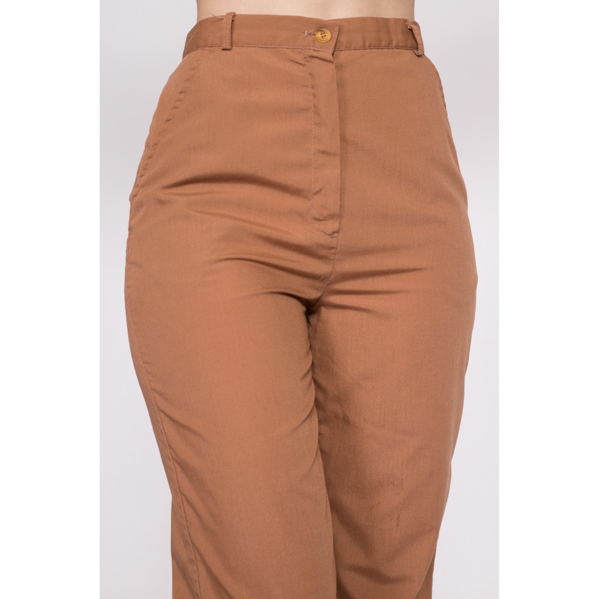 Small 70s Cinnamon Brown High Waisted Pants 26 Small 70s Cinnamon Brown High Waisted Pants 26