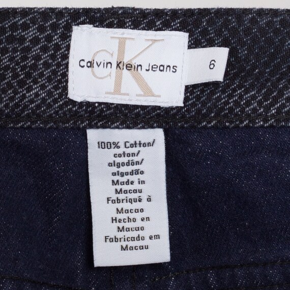 Small Y2K Calvin Klein Snakeskin Mid Rise Pants |… - image 8