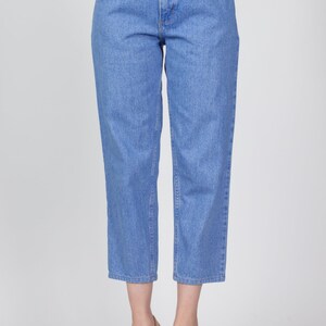 Petit jean taille haute Gitano des années 90 Petite 25,5 vintage Tapered Leg Short Inseam Bright Blue Mom Jeans image 2
