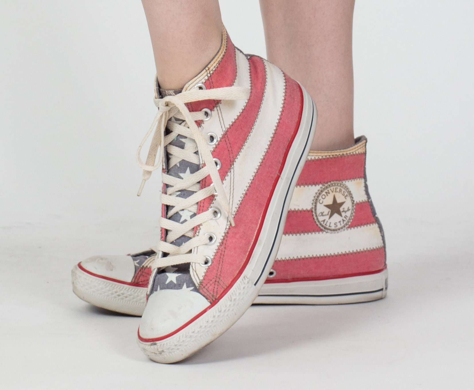 intelectual Conciso Salida hacia Vintage Converse All Star American Flag Sneakers Hombre 9.5 - Etsy España