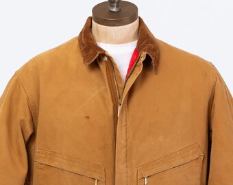 Vintage 80s Carhartt 100 Years Tan Insulated Coveralls - 46 Short