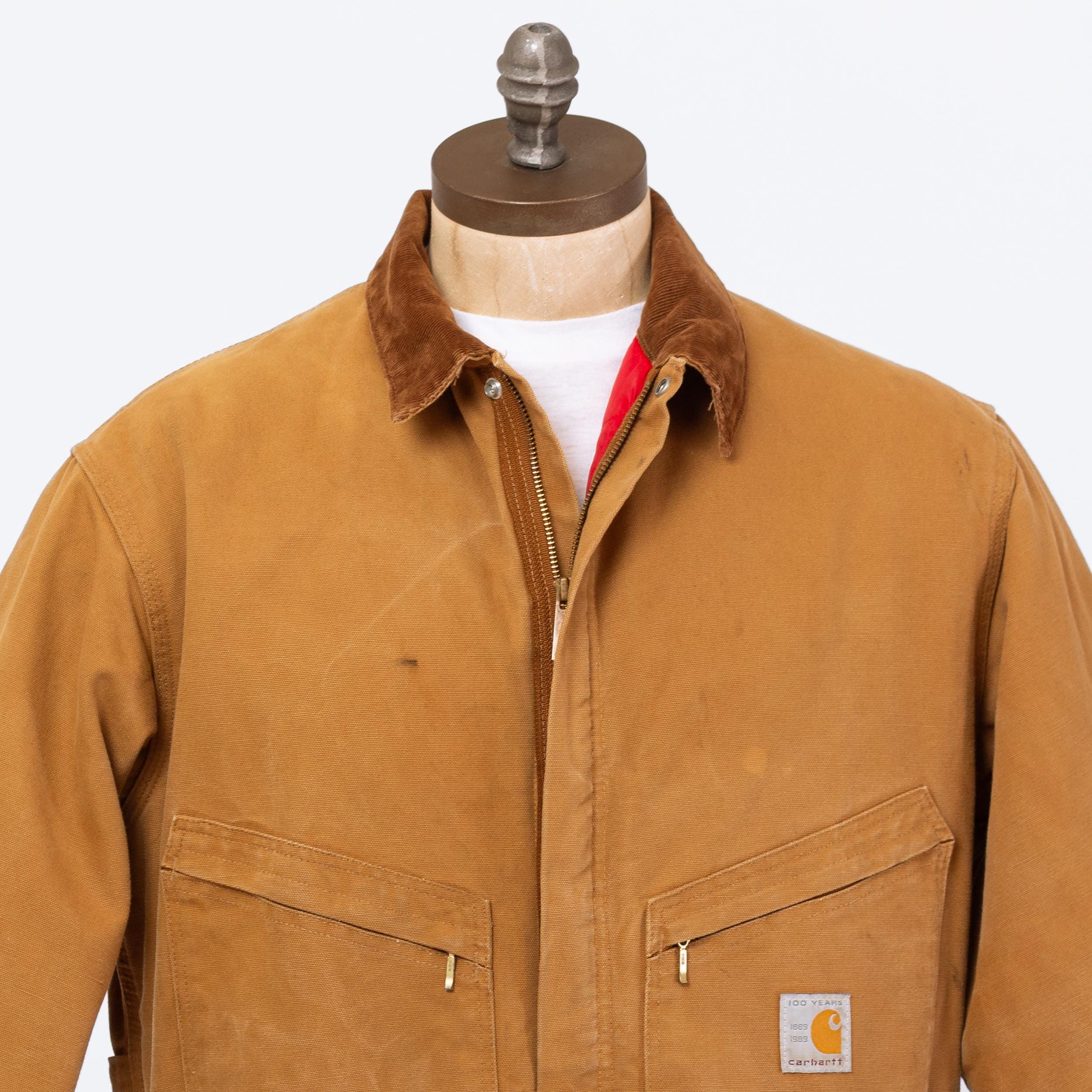 Vintage 80s Carhartt 100 Years Tan Insulated Coveralls - 46 Short
