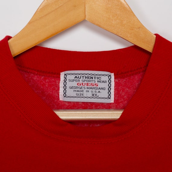 XL 90s Guess Active Red Sweatshirt | Vintage Stre… - image 3