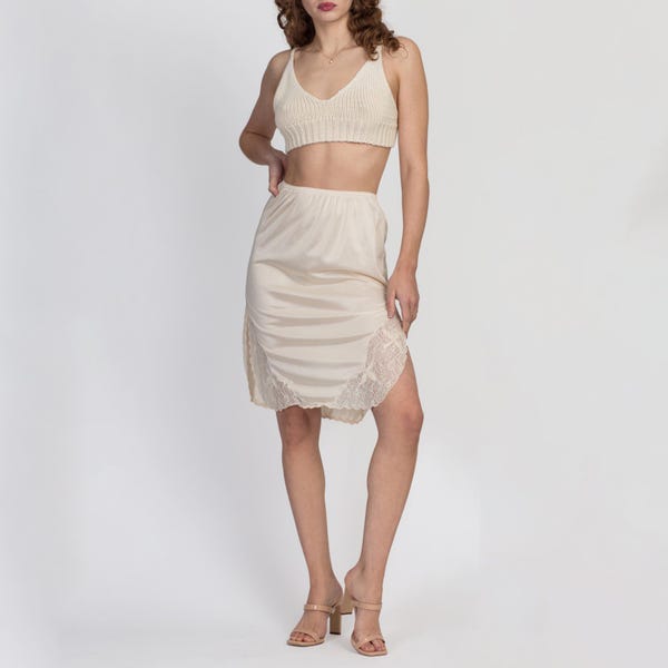 Rio Mini Skirt Ivory with Black Lace