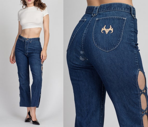 Mom jeans sale cut off